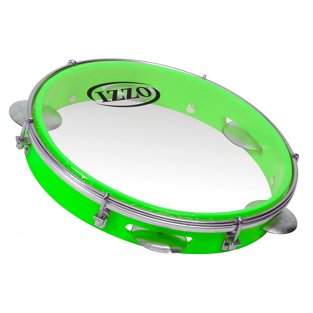 Pandeiro neon 10'' green