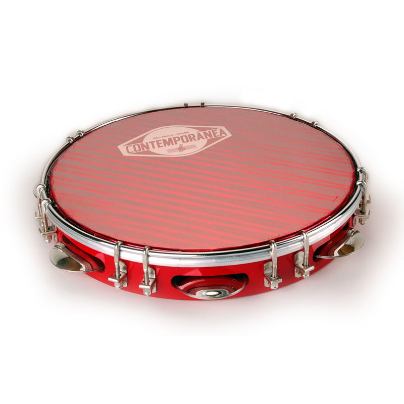 Pandeiro Samba 10'' red